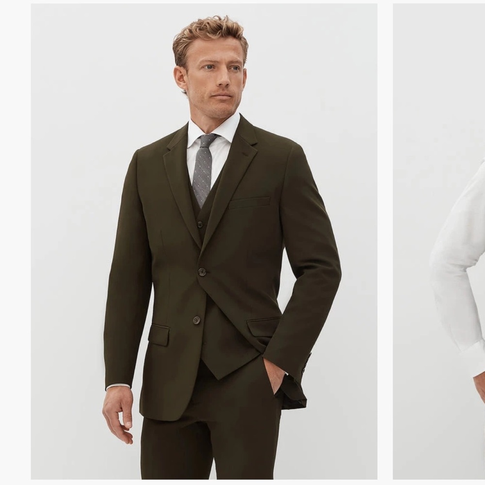 Suit Supply Olive Green Pants